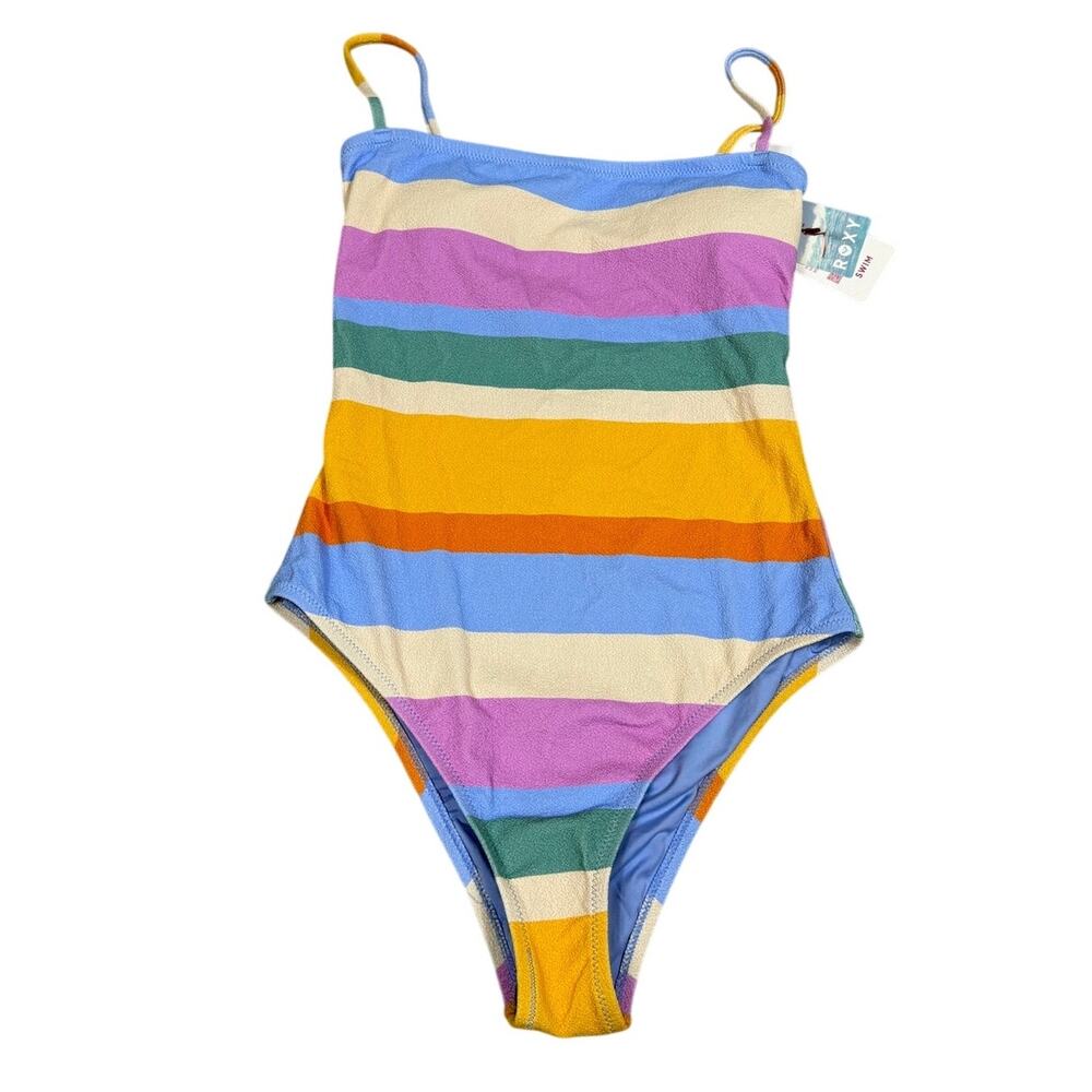 Roxy Womens Size S Go My Way Bandeau One Piece Swimsuit NWT
